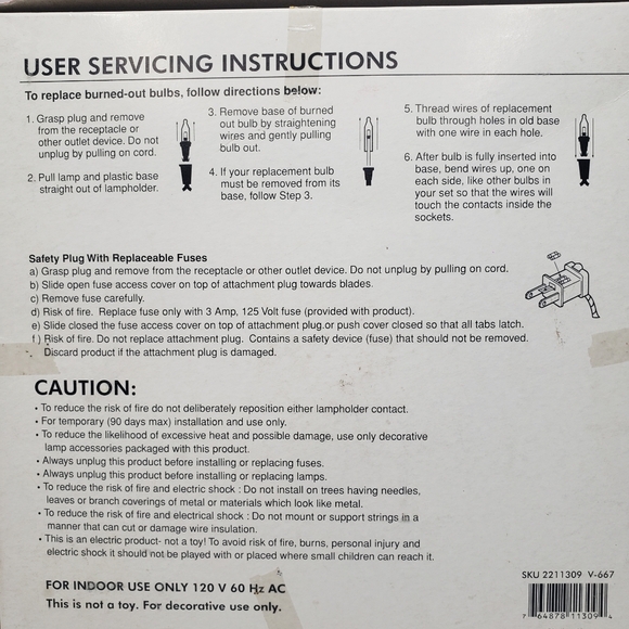 Vtg Lighted Star Christmas Tree Topper New Old stock l - Picture 4 of 4